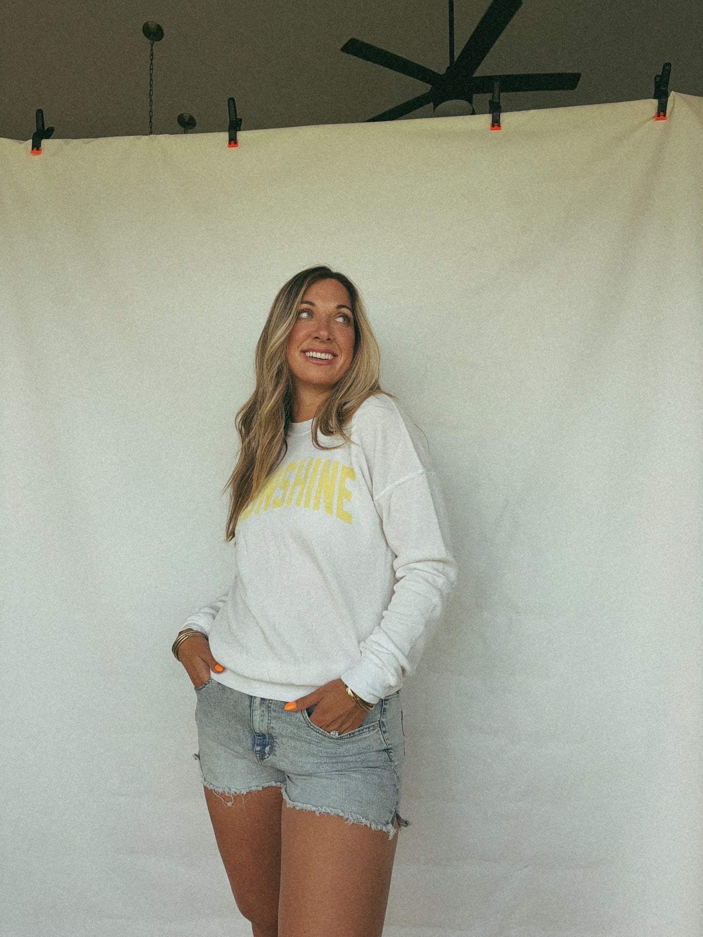 SUNSHINE MINERAL SWEATSHIRTS: White