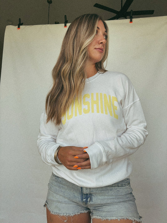SUNSHINE MINERAL SWEATSHIRTS: White