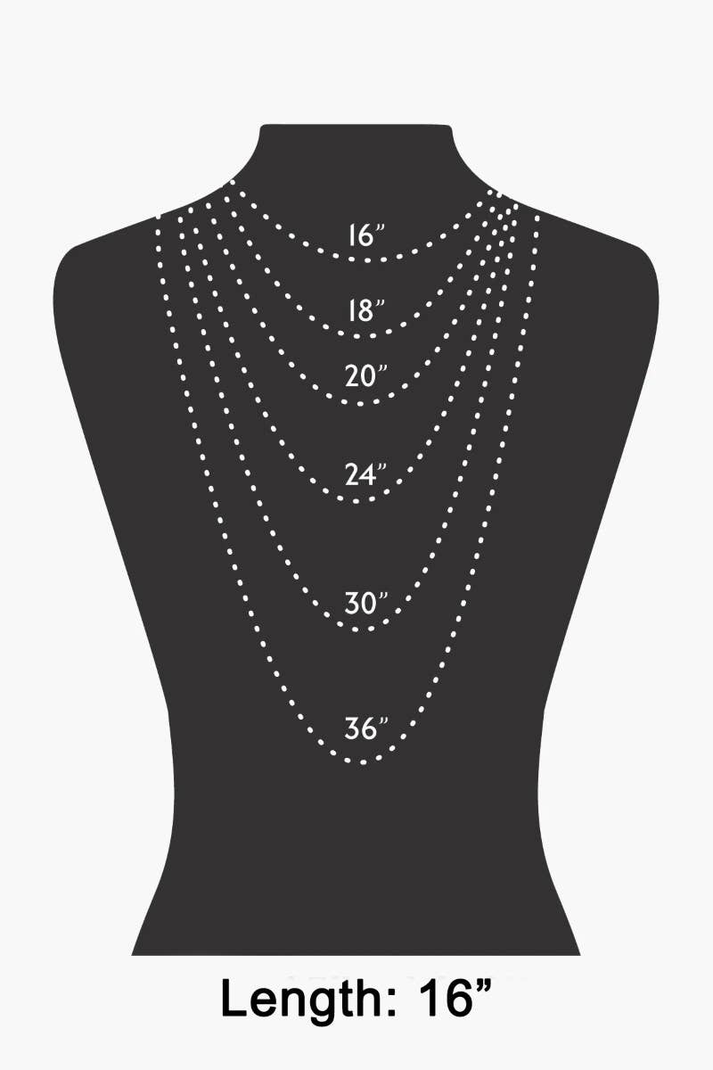 Idaho State Pendant Necklace: Gold