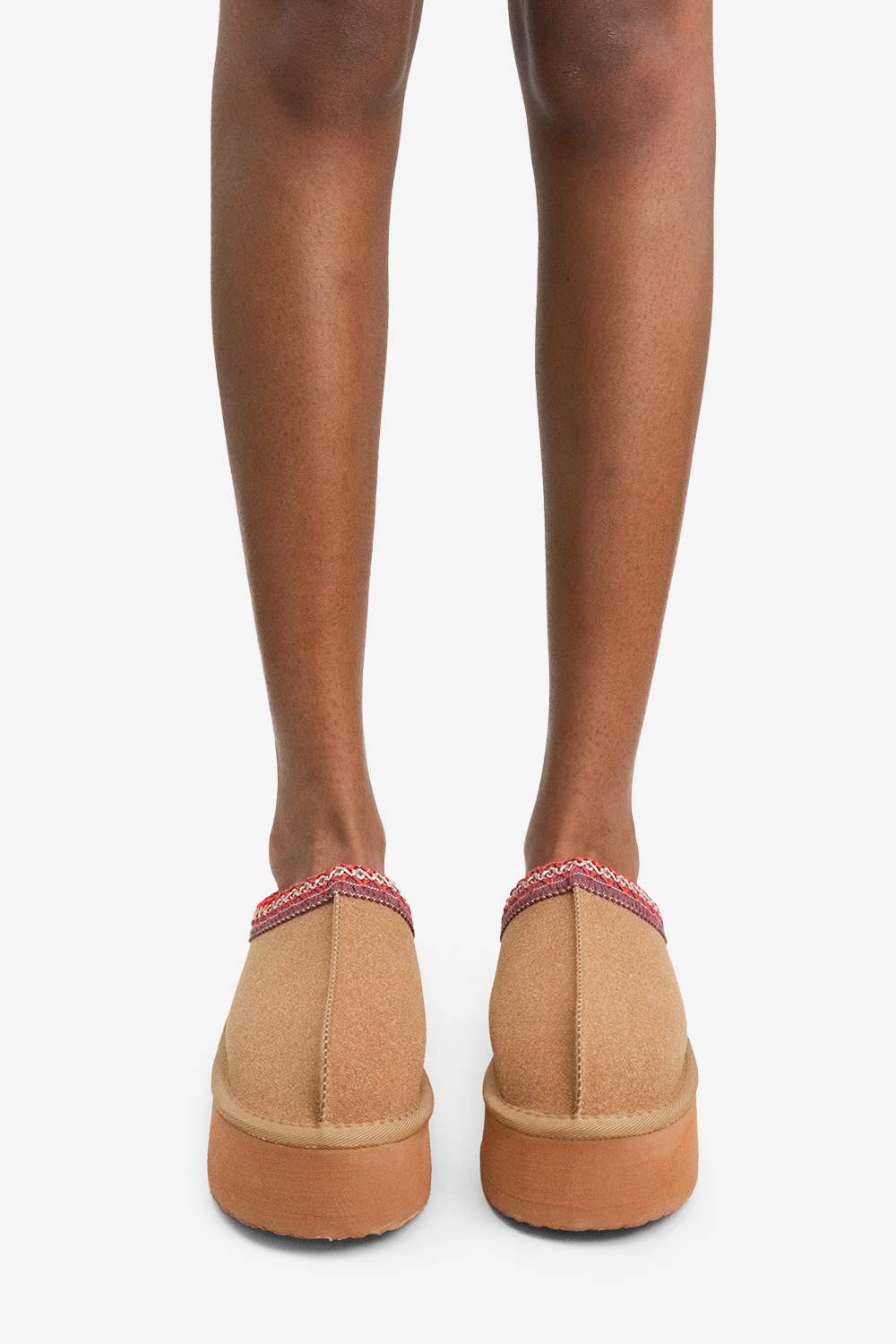 Cozy Fur-Lined Slipper: Chestnut Brown