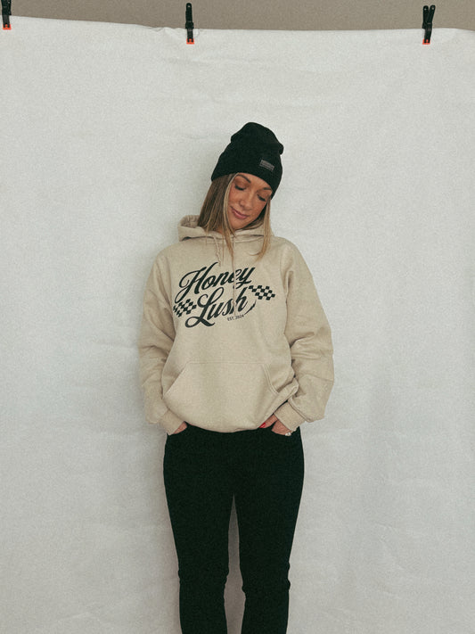 Honey Lush Vintage Logo Sand Hoodie