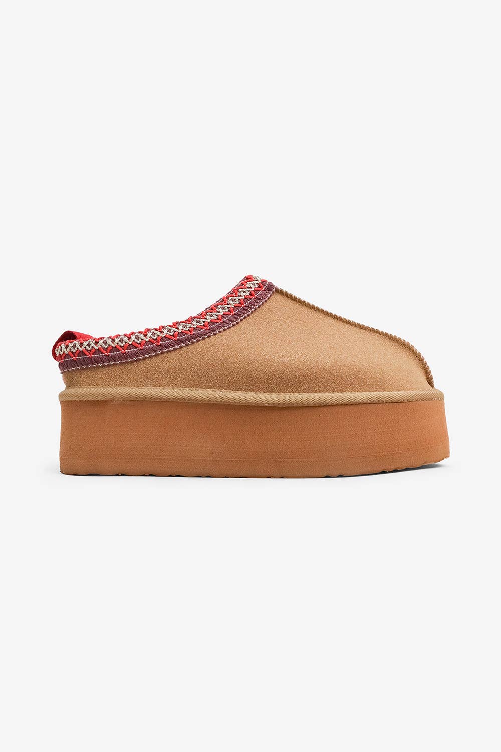 Cozy Fur-Lined Slipper: Chestnut Brown