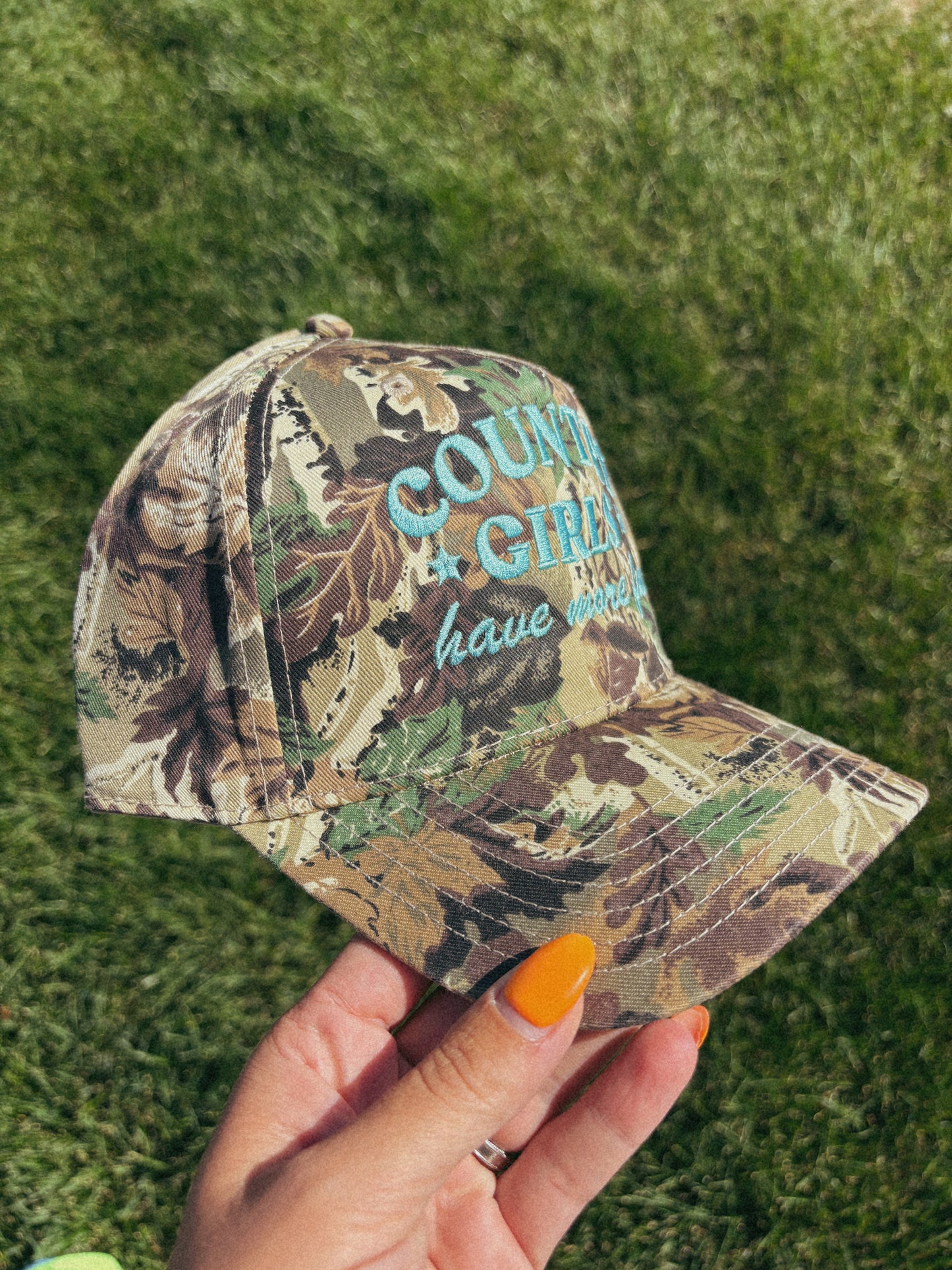 Country Girls Have More Fun Embroidered Trucker Hat