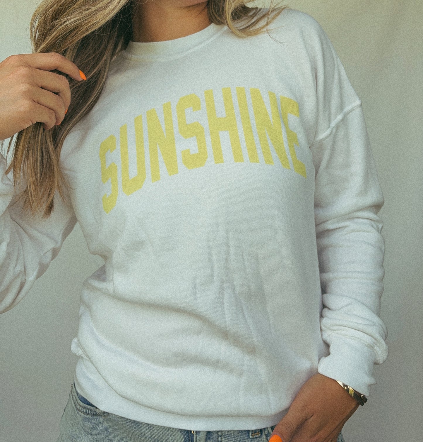 SUNSHINE MINERAL SWEATSHIRTS: White