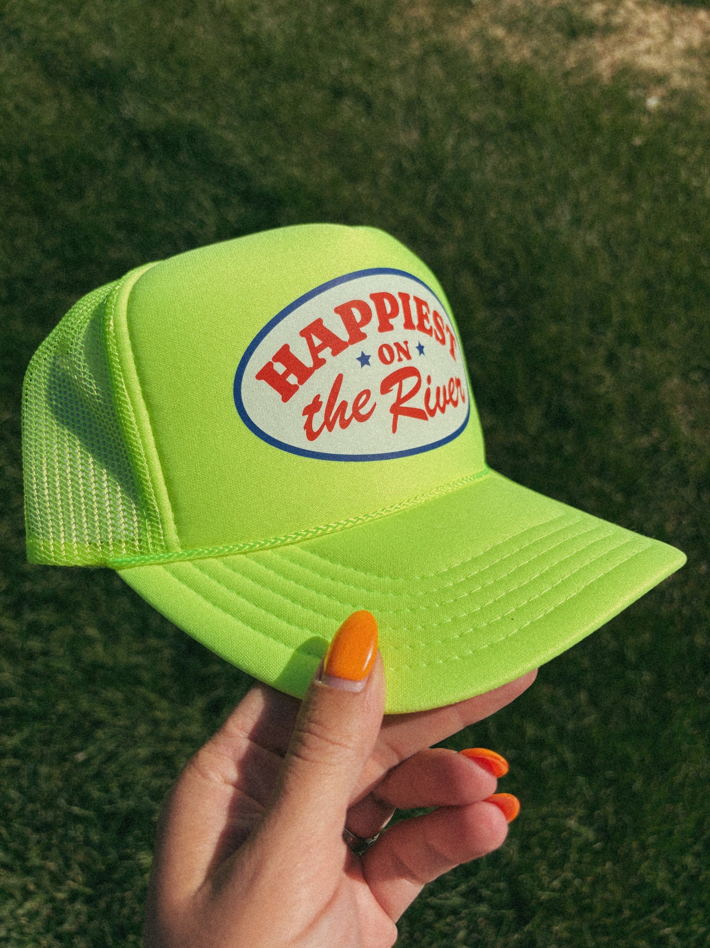 Happiest On The River Trucker Hat