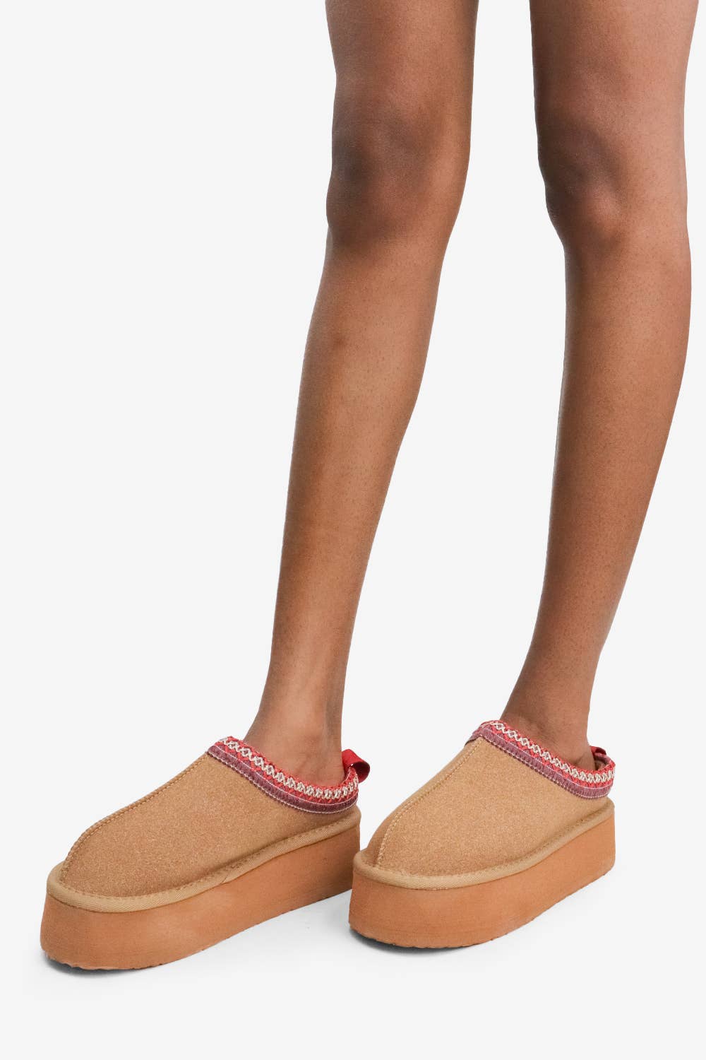 Cozy Fur-Lined Slipper: Chestnut Brown